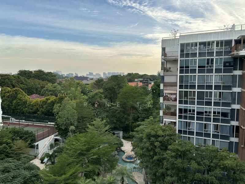 Floridian, 965 Bukit Timah Road, 4 Bedrooms, 1,830 sqft, Condominium For Rent, by Irene Tay, 21801211 - Balcony overlooks greenery - PropertyGuru.com.sg