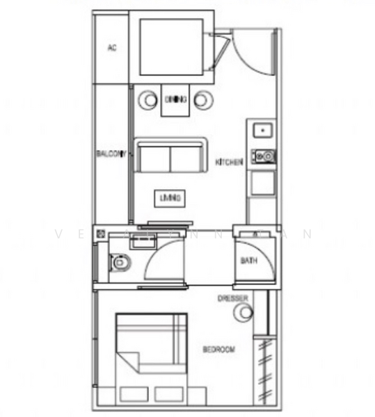 Park Residences Kovan, 831 Upper Serangoon Road, 1 Bedroom, 355 sqft, Condominium For Rent, by Veralynn Tan, 21819255 - PropertyGuru.com.sg