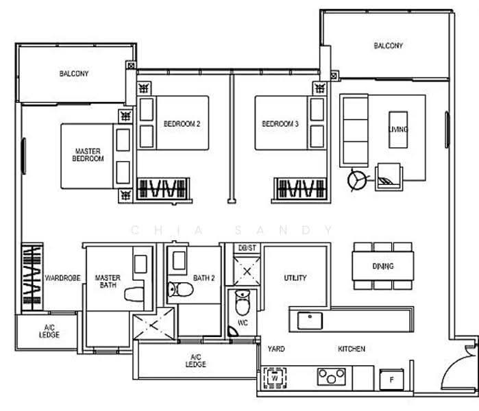 Thomson Impressions, 20 Lorong Puntong, Ang Mo Kio / Bishan / Thomson, 3 Bedrooms, 1,195 sqft, Condominium For Rent, by Chia Sandy, 21822320 - PropertyGuru.com.sg