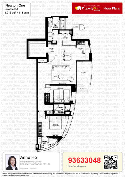 Newton One, 1 Newton Road, 2 Bedrooms, 1,216 sqft, Condominium For Rent, by Anne Ho, 21825201 - PropertyGuru.com.sg