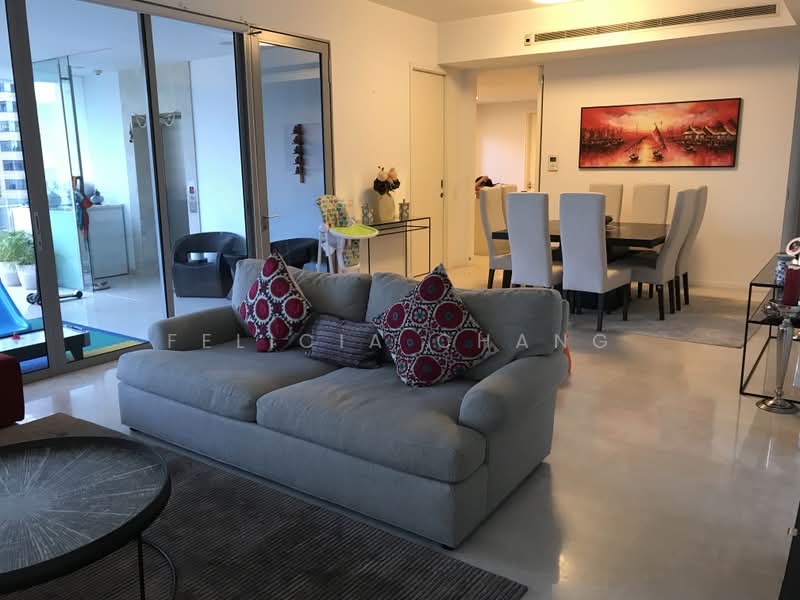 The Trillium, 112 Kim Seng Road, 4 Bedrooms, 2,300 sqft, Condominium For Rent, by Felicia Chang, 21828705 - Living / dining areas, outdoor balcony and Pte lift - PropertyGuru.com.sg