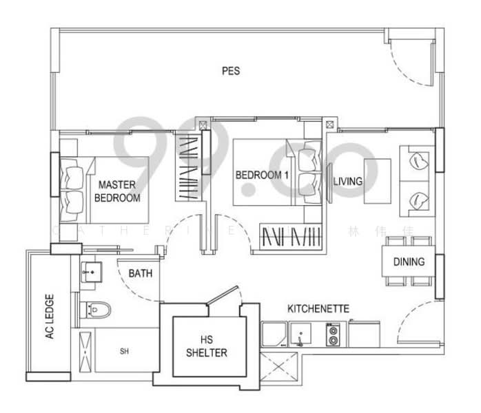 Urban Vista, 2 Tanah Merah Kechil Link, 2 Bedrooms, 721 sqft, Condominium For Rent, by Catherine Lim, 21832200 - PropertyGuru.com.sg
