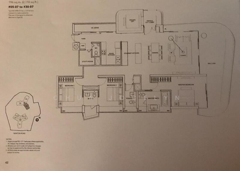 Trilight, 9 Newton Road, 3 Bedrooms, 2,110 sqft, Condominium For Rent, by Chua Jocelyn, 21837239 - PropertyGuru.com.sg
