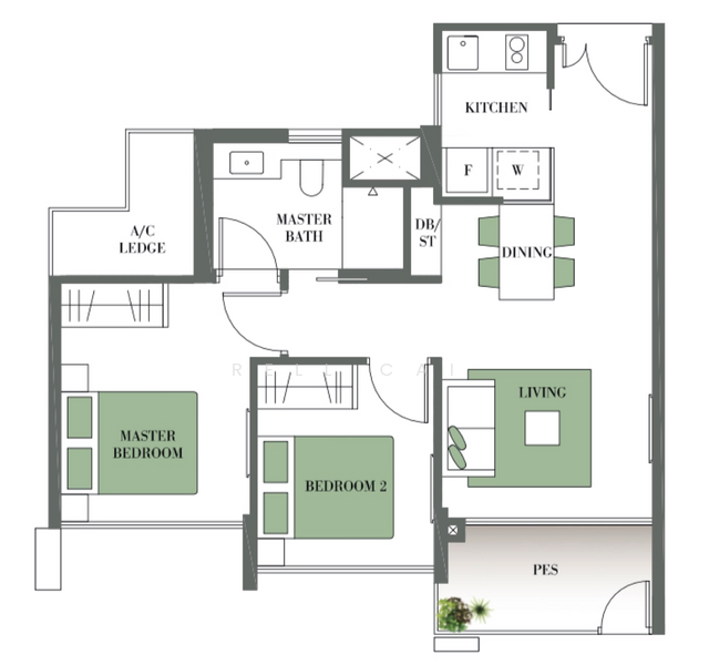 Botanique at Bartley, 223 Upper Paya Lebar Road, 2 Bedrooms, 657 sqft, Condominium For Rent, by Rell Cai, 21839507 - PropertyGuru.com.sg