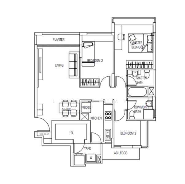 Sunglade, 1 Serangoon Avenue 2, 3 Bedrooms, 1,044 sqft, Condominium For Rent, by Leslie Tay, 21844695 - PropertyGuru.com.sg