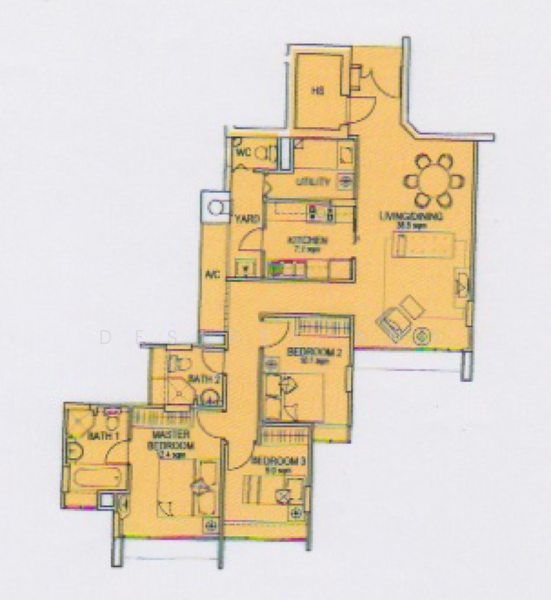 Changi Rise Condo, 24 Simei Rise, 3 Bedrooms, 1,130 sqft, Condominium For Rent, by Desiree Ang, 21850525 - PropertyGuru.com.sg