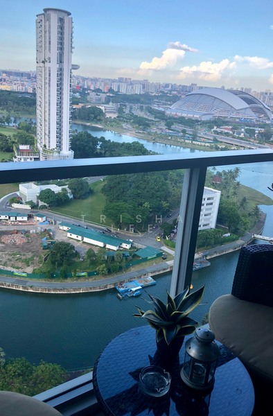 Riverbank views from the balcony