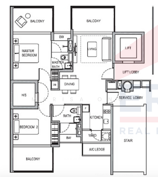 Holland Residences, 5 Taman Warna, 2 Bedrooms, 979 sqft, Condominium For Rent, by Marisa Ong, 21854380 - PropertyGuru.com.sg
