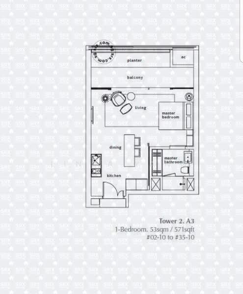 OUE Twin Peaks, 33 Leonie Hill Road, 1 Bedroom, 571 sqft, Condominium For Rent, by Linda Yang, 21860854 - PropertyGuru.com.sg