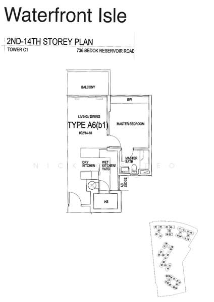 Waterfront Isle, 738 Bedok Reservoir Road, 1 Bedroom, 624 sqft, Condominium For Sale, by Nick C.S Teo, 21863266 - PropertyGuru.com.sg