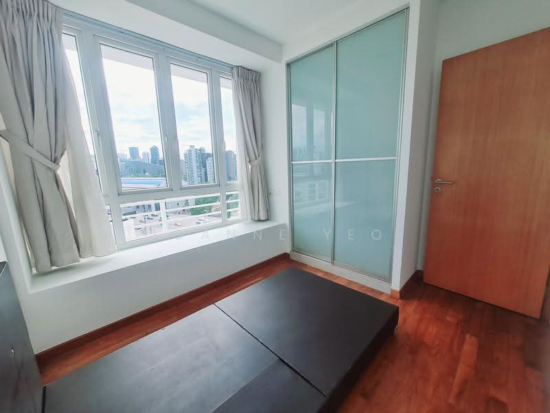 The Merlot, 101 Keng Lee Road, Farrer Park / Serangoon Rd, 2 Bedrooms, 883 sqft, Apartment For Rent, by Joanne Yeo, 21865766 - Common brm with single bed frame and new aircon - PropertyGuru.com.sg