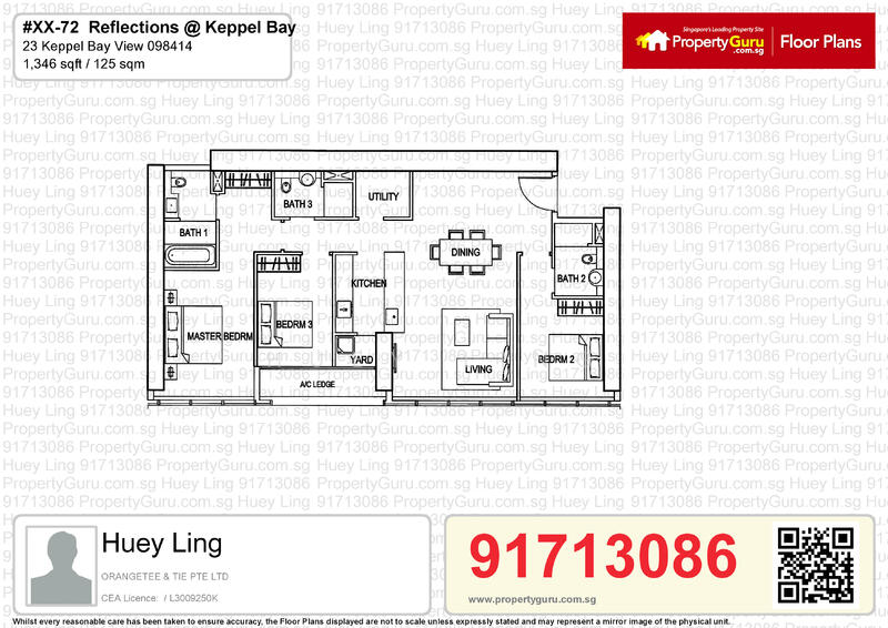 Reflections at Keppel Bay, 23 Keppel Bay View, Harbourfront / Telok Blangah, 3 Bedrooms, 1,442 sqft, Condominium For Rent, by Huey Ling, 21870208 - PropertyGuru.com.sg