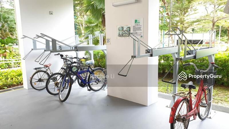 Void deck bicycle storage racks