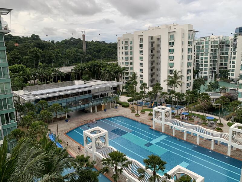 Fresh mountain air and lovely pool view.