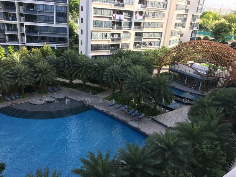 The Palette, 105 Pasir Ris Grove, 2 Bedrooms, 743 sqft, Condominium For Rent, by Wah Wah Hlaing, 21917483 - view from living room - PropertyGuru.com.sg