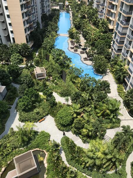 view from the balcony. 
