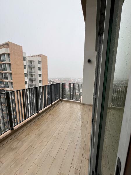 balcony facing swimming pool