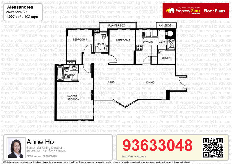 Alessandrea, 31 Alexandra Road, 3 Bedrooms, 1,098 sqft, Apartment For Rent, by Anne Ho, 21920208 - PropertyGuru.com.sg