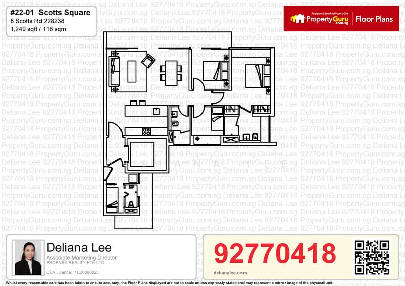 Scotts Square, 8 Scotts Road, 3 Bedrooms, 1,248 sqft, Apartment For Rent, by Deliana Lee, 21927079 - PropertyGuru.com.sg