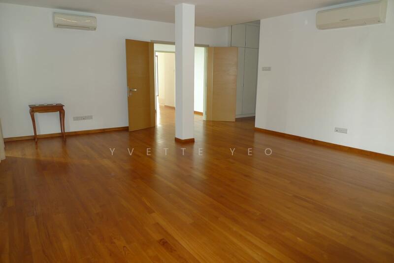 Master view with grand double doors.