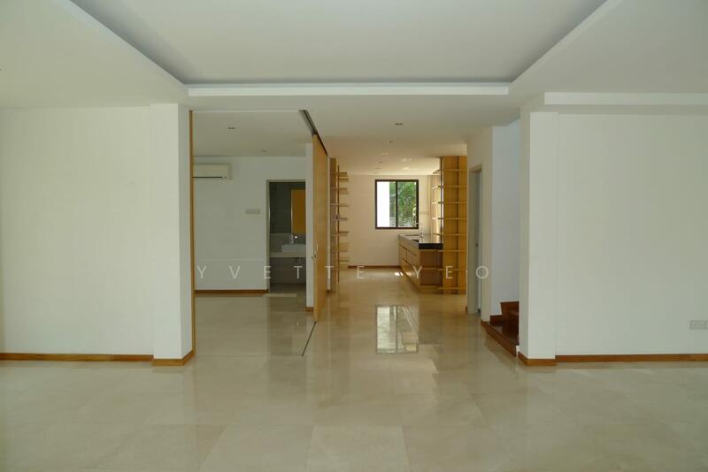 Living room to study and dining area