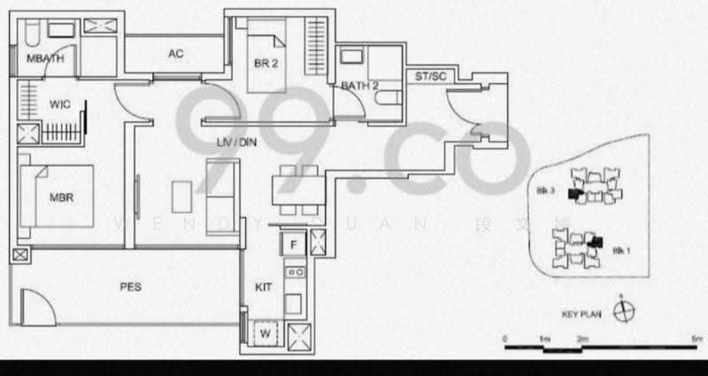 Sky Vue, 1 Bishan Street 15, Ang Mo Kio / Bishan / Thomson, 2 Bedrooms, 818 sqft, Condominium For Rent, by Wendy Duan, 21930088 - PropertyGuru.com.sg