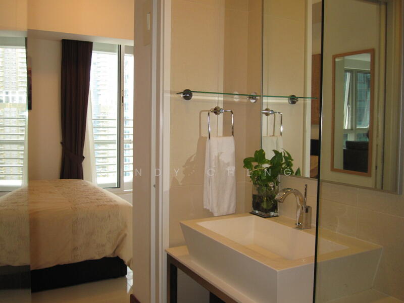 Bathroom with sliding door