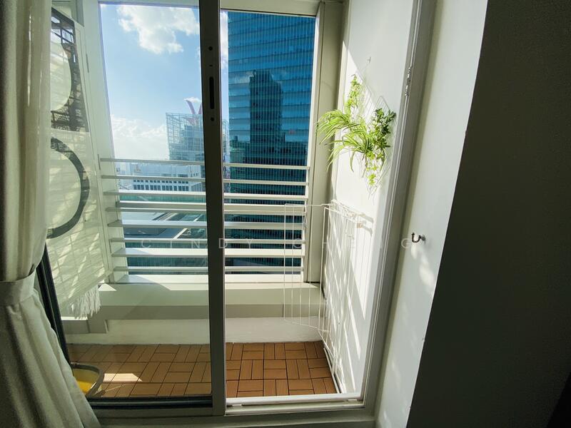 Small step-out balcony