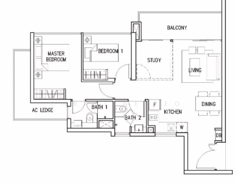 Eight Riversuites, 8 Whampoa East, 2 Bedrooms, 807 sqft, Condominium For Rent, by Christine Teo, 21936745 - PropertyGuru.com.sg