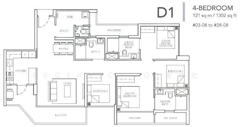 Sturdee Residences, Sturdee Road, Farrer Park / Serangoon Rd, 4 Bedrooms, 1,302 sqft, Condominium For Rent, by Eugene Choo 朱修仁, 21943972 - PropertyGuru.com.sg