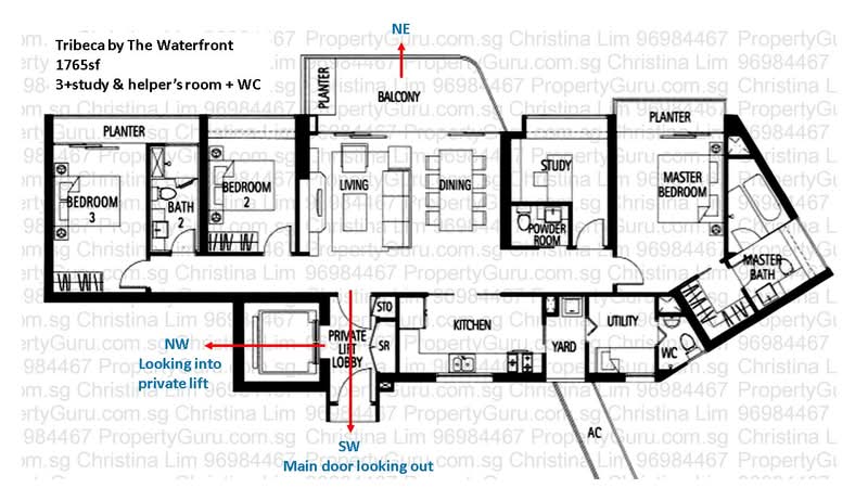Tribeca by the Waterfront, 60 Kim Seng Road, 3 Bedrooms, 1,765 sqft, Condominium For Rent, by Christina Lim, 21981003 - PropertyGuru.com.sg