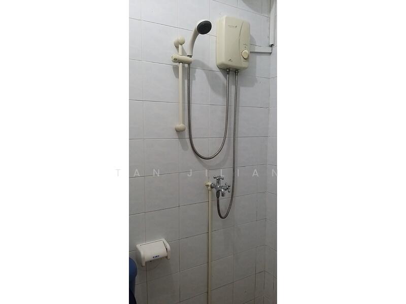 Instant water heater in master room toilet