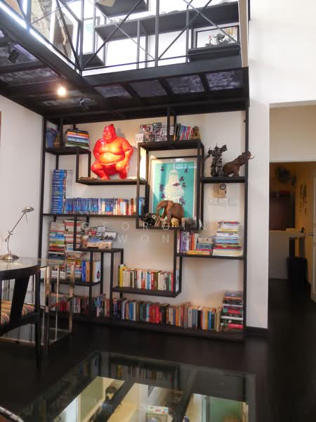 Rich East Garden, 300 Upper East Coast Road, 3 Bedrooms, 2,388 sqft, Condominium For Rent, by Georgina Wong, 21999459 - Sunlit study with intriguing glass floor and loft library  - PropertyGuru.com.sg