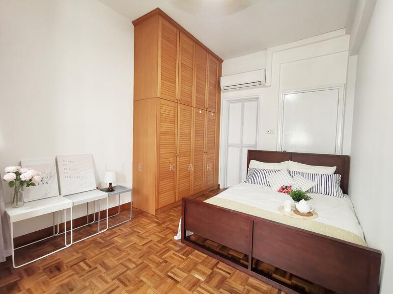 Spacious bedroom with ensuite bathroom