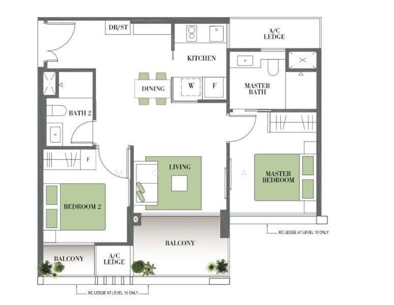 Botanique at Bartley, 223 Upper Paya Lebar Road, Hougang / Punggol / Sengkang, 2 Bedrooms, 721 sqft, Condominium For Rent, by Megan Tan, 22018985 - PropertyGuru.com.sg