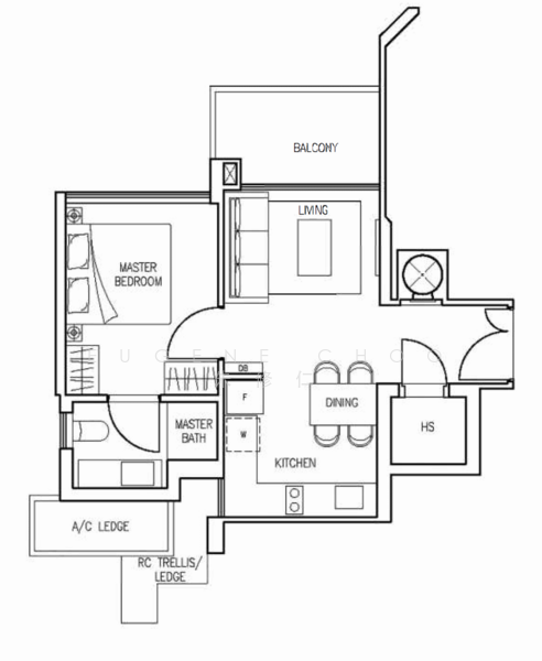 Stars of Kovan, 986 Upper Serangoon Road, 1 Bedroom, 506 sqft, Condominium For Rent, by Eugene Choo 朱修仁, 22025836 - PropertyGuru.com.sg