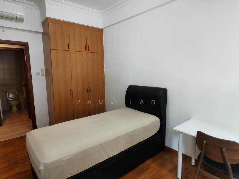 Large wardrobe and well-lit room
