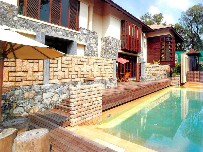 Poolside tranquility
