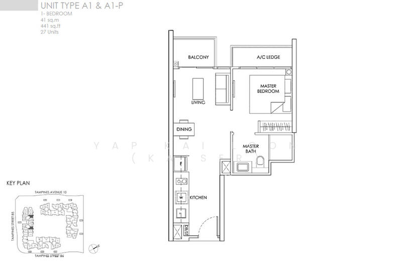 The Alps Residences, Tampines Avenue 10, 1 Bedroom, 441 sqft, Condominium For Rent, by Yap Kai Loon (Kaiser), 22134041 - PropertyGuru.com.sg