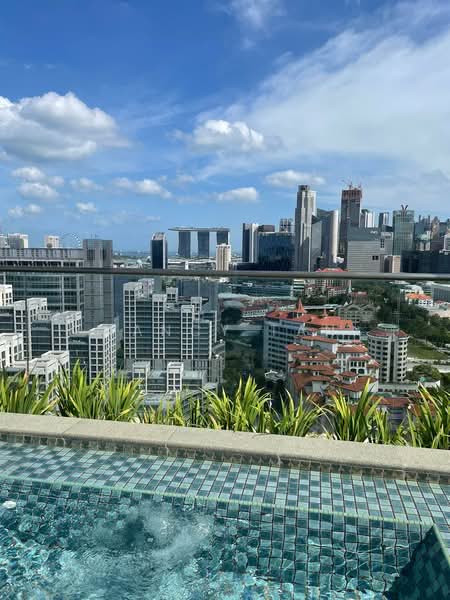 The Wharf Residence, 7 Tong Watt Road, 2 Bedrooms, 1,066 sqft, Condominium For Rent, by Nancy Tan, 22147573 - Cosy jacuzzi with a view! - PropertyGuru.com.sg