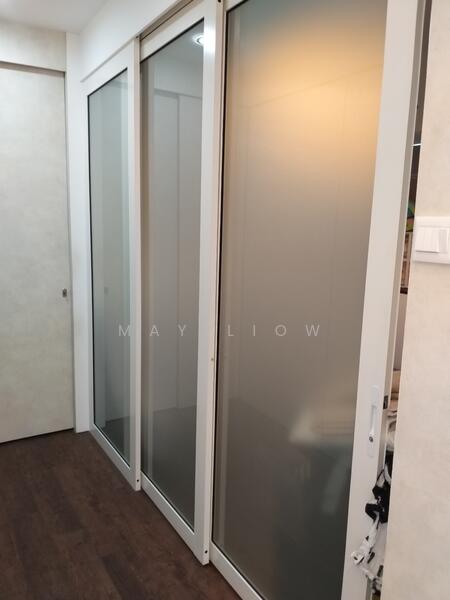 Bedroom 2 glass sliding door