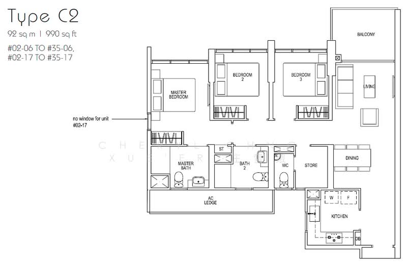 Parc Riviera, 101 West Coast Vale, 3 Bedrooms, 990 sqft, Condominium For Rent, by Cheryl Chng Xue'Er 庄雪娥, 22179769 - PropertyGuru.com.sg