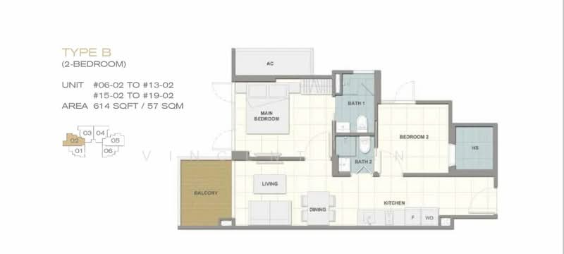 Forte Suites, 88 Mergui Road, 2 Bedrooms, 614 sqft, Condominium For Rent, by Vincent Tan, 22187617 - PropertyGuru.com.sg