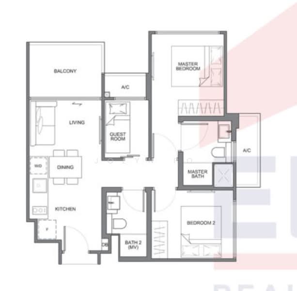 The Navian, Jalan Eunos, 2 Bedrooms, 667 sqft, Condominium For Rent, by Jolyn Fo, 22203704 - PropertyGuru.com.sg