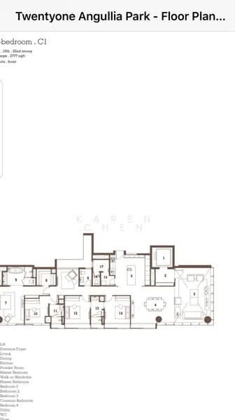 TwentyOne Angullia Park, 21 Angullia Park, 4 Bedrooms, 2,777 sqft, Condominium For Rent, by Karen Chen, 22215215 - PropertyGuru.com.sg