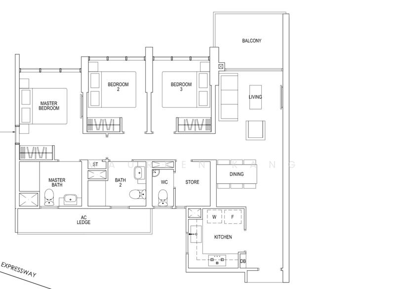 Parc Riviera, 101 West Coast Vale, 3 Bedrooms, 990 sqft, Condominium For Rent, by Maureen Kang, 22229992 - PropertyGuru.com.sg