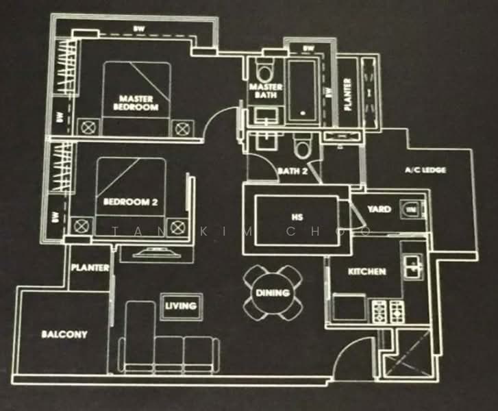 Vanadium, 9 Hertford Road, 2 Bedrooms, 829 sqft, Apartment For Rent, by Tan Kim Choo, 22247992 - PropertyGuru.com.sg