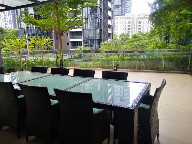 Treasure on Balmoral, 5 Balmoral Road, 3 Bedrooms, 2,670 sqft, Apartment For Rent, by PC Kat, 22248877 - Outdoor back patio - PropertyGuru.com.sg