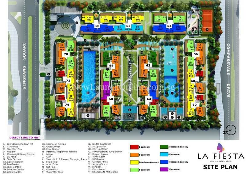 La Fiesta, Sengkang Square, 1 Bedroom, 431 sqft, Condominium For Rent, by Amy Kuah Soh Hong, 22253432 - PropertyGuru.com.sg