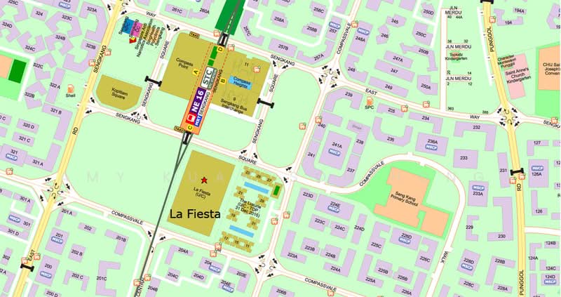 La Fiesta, Sengkang Square, 1 Bedroom, 431 sqft, Condominium For Rent, by Amy Kuah Soh Hong, 22253432 - PropertyGuru.com.sg